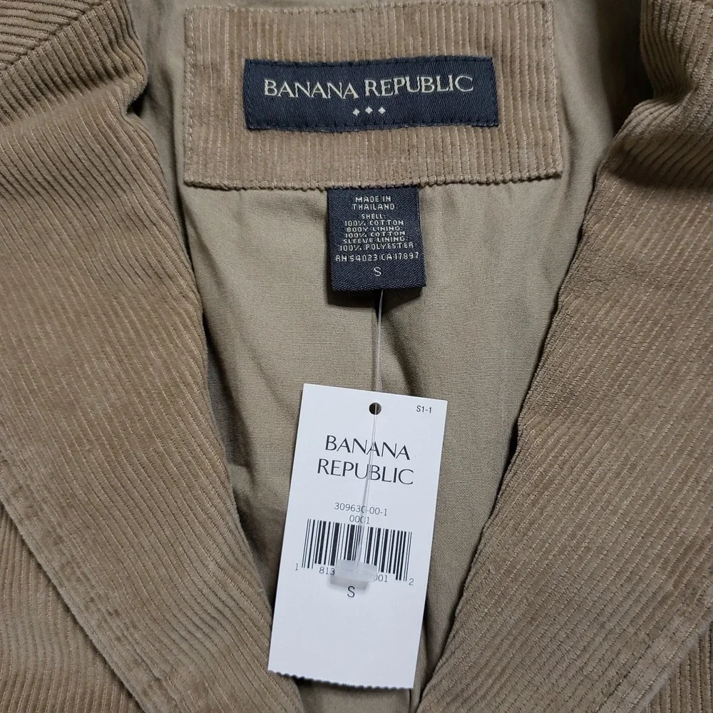 NEW Vintage Banana Republic Blazer Jacket Men S Tan Corduroy Sport Coat‎ Y2K